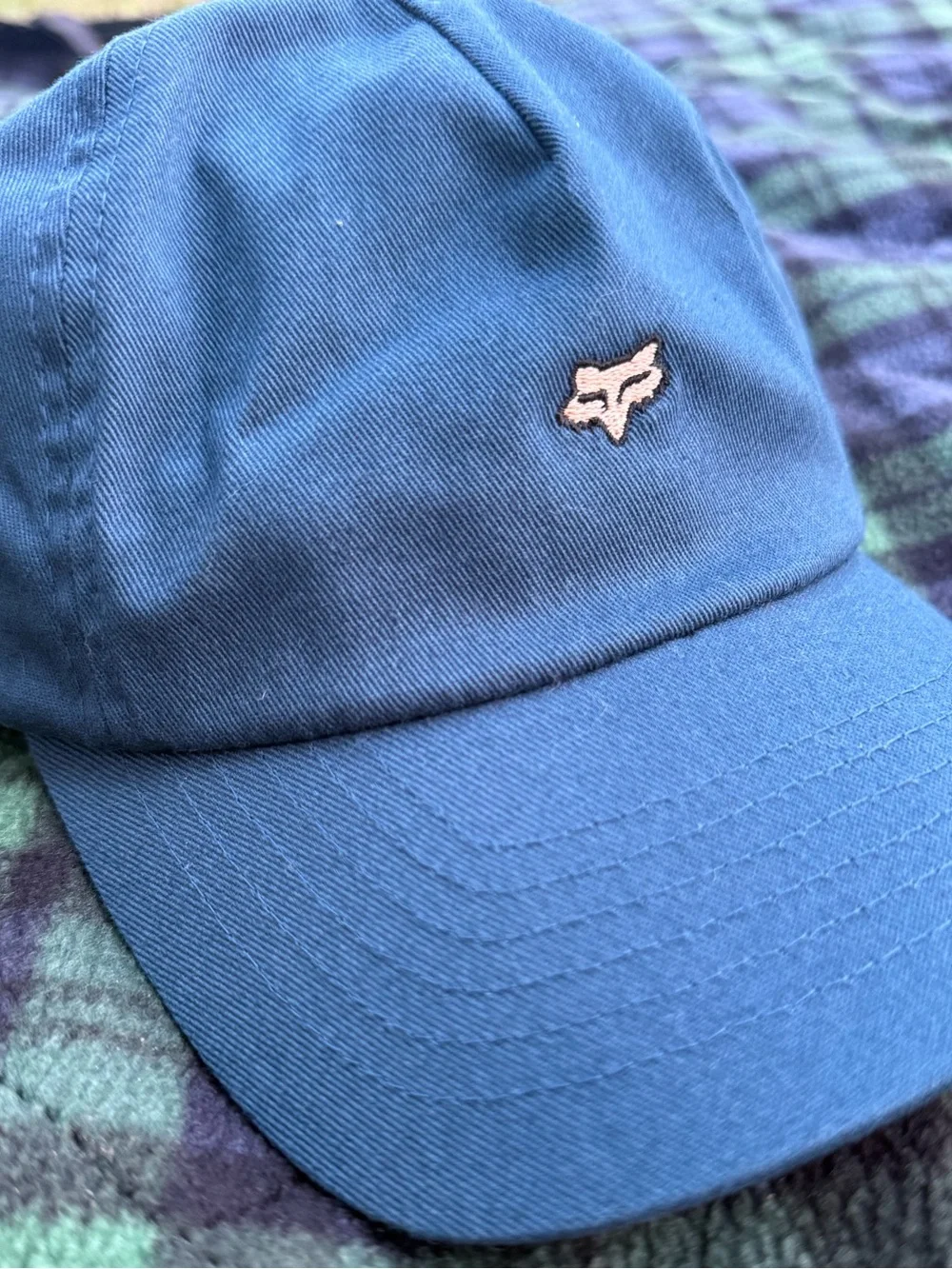 Fox Dad Hat with Small White Embroidered Fox Logo
